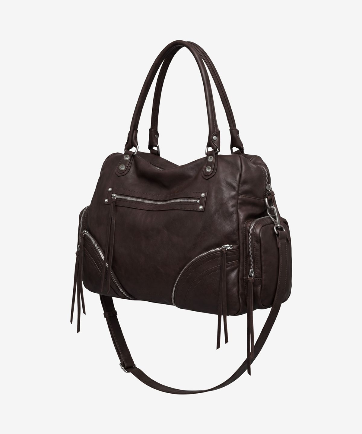 블랙 퍼플(BLACK PURPLE) 위켄더 포켓 백_브라운 Weekender Pocket Bag_Brown