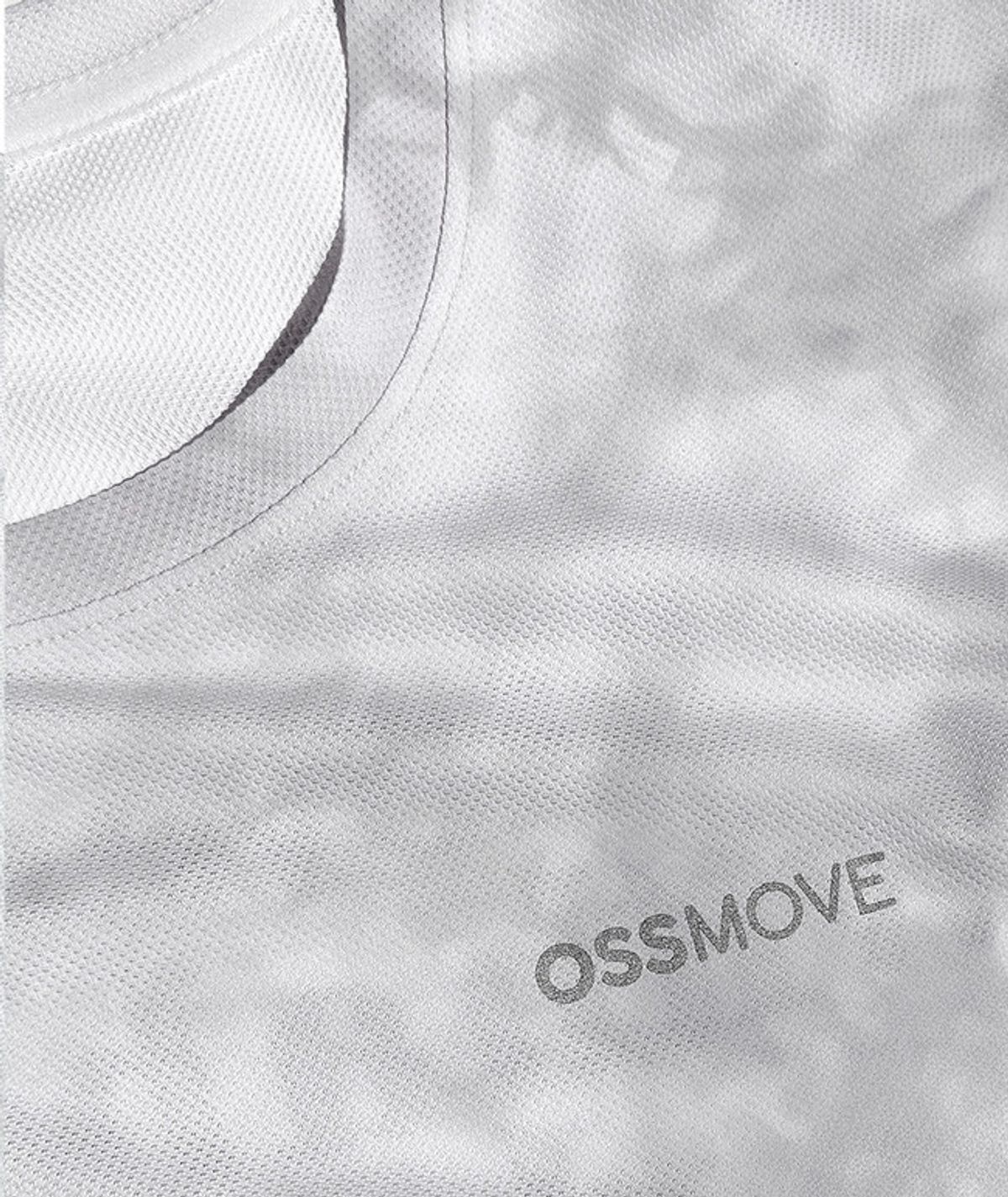 오스무브(OSSMOVE) 무브 리플렉터 티셔츠/포그 화이트
