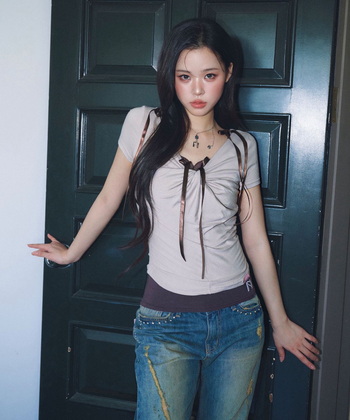 뉴얼린(NEWALRIN) Luna Summer Twisted Shirring Top(6colors)