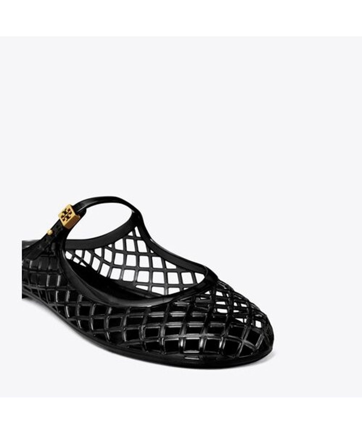 토리버치(TORYBURCH) 멜로우 메리 제인 젤리 - 퍼펙트 블랙 / 골드