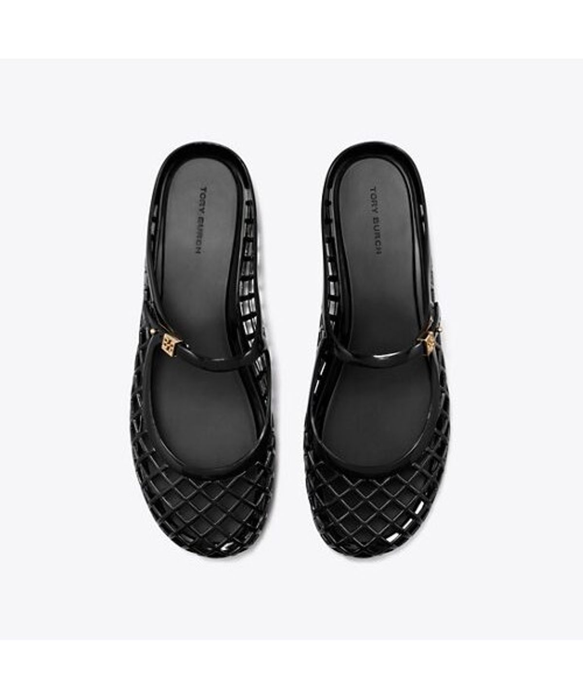 토리버치(TORYBURCH) 멜로우 메리 제인 젤리 - 퍼펙트 블랙 / 골드