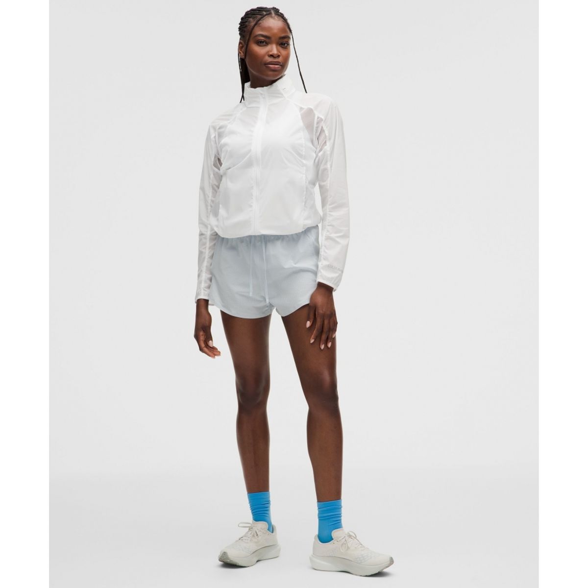 룰루레몬(LULULEMON) 벤틸레이티드 패커블 러닝 재킷  WHT