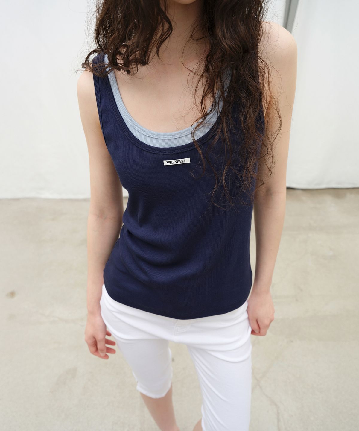 르바(LEVAR) All-day Sleeveless Top - Classic Navy