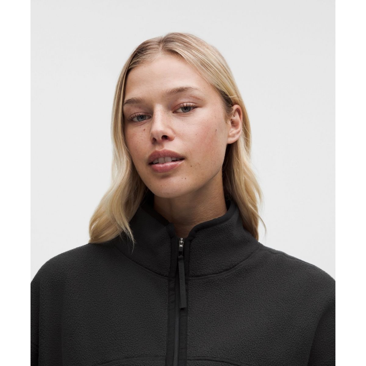 룰루레몬(LULULEMON) 텀블드 플리스 풀집 재킷  BLK