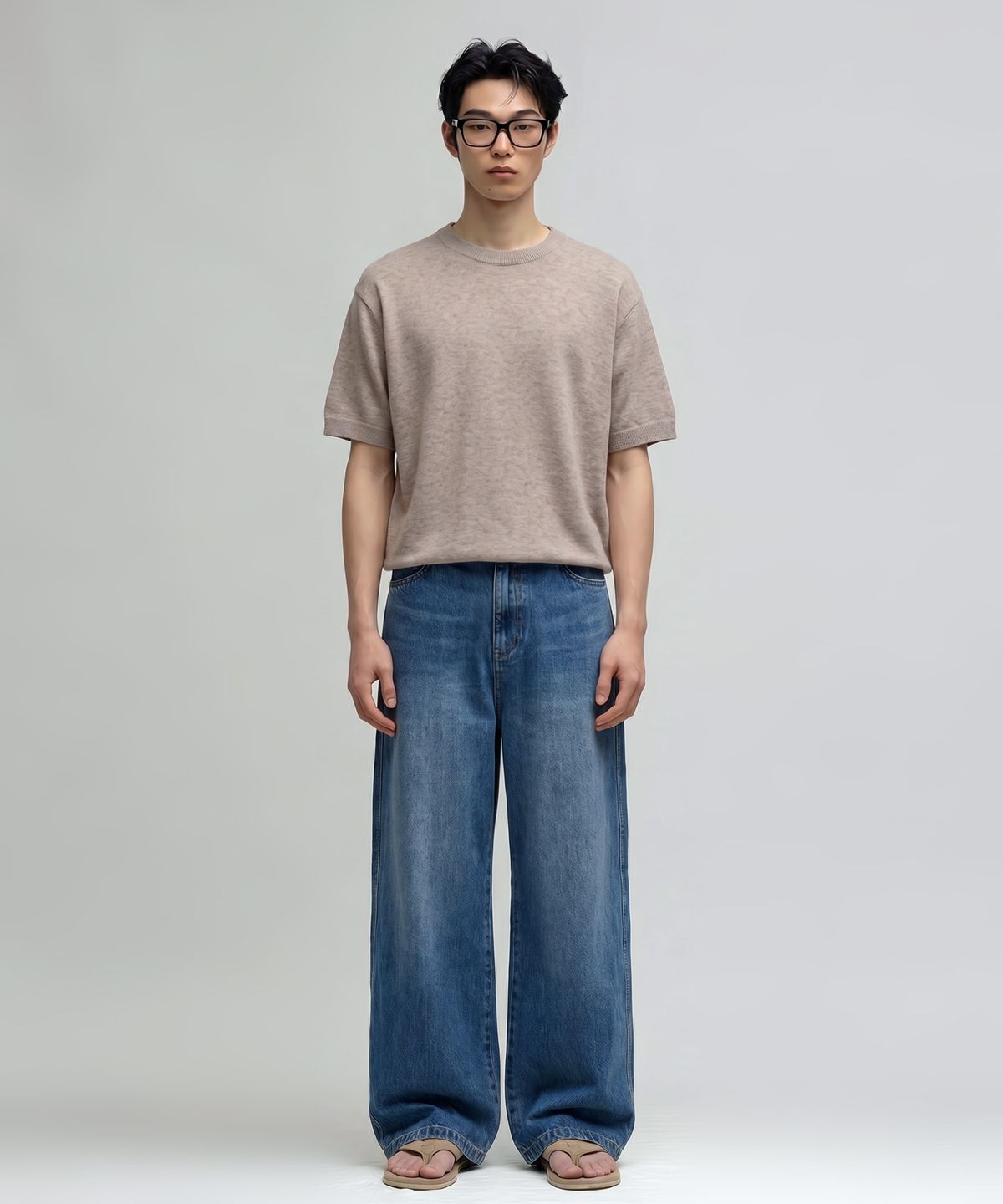 베리베인(VERYVAIN) ESSENTIAL SUMMER ROUND KNIT (OATMEAL)