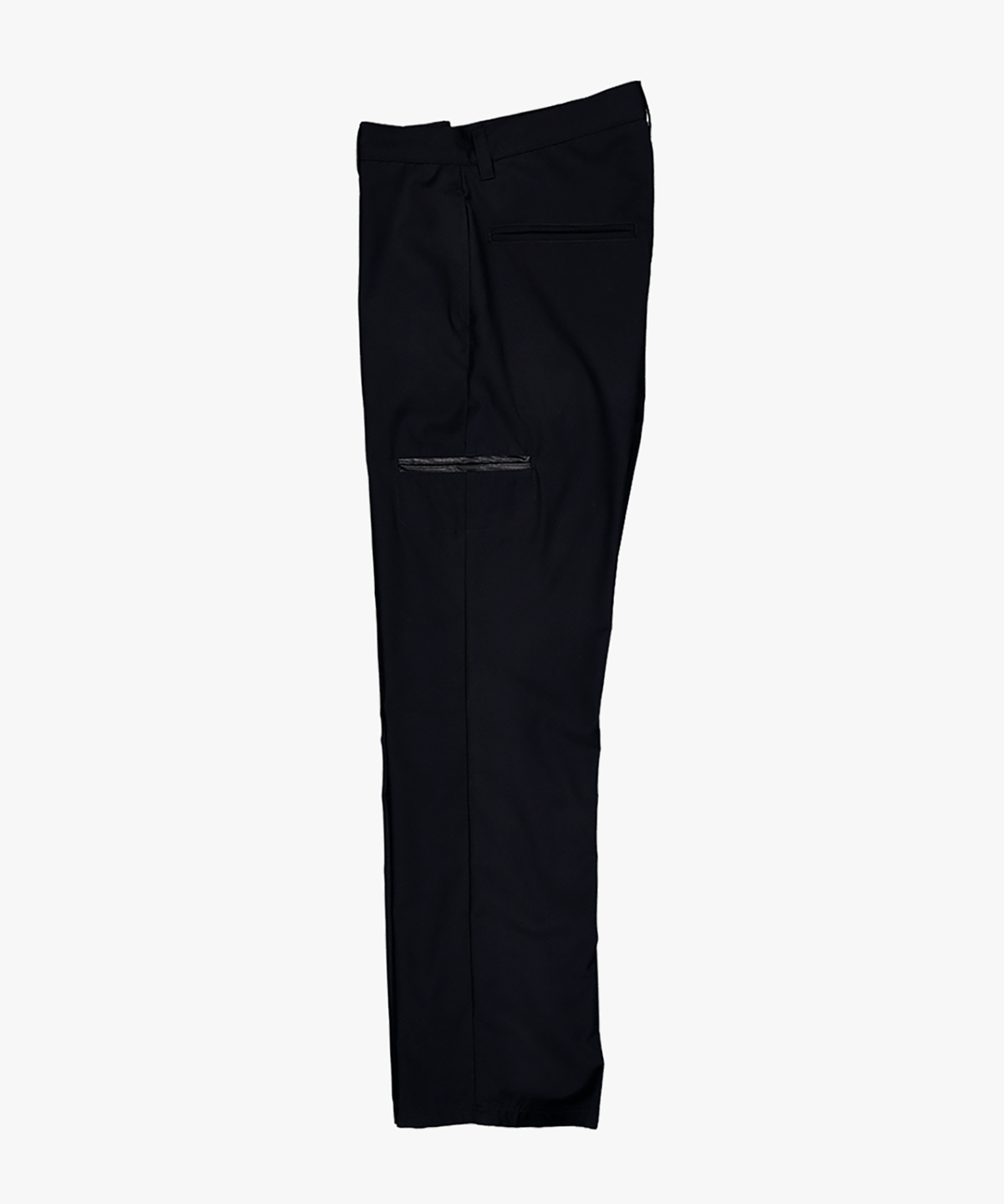 파버(FABEUR) LEATHER TRIMMING TROUSERS (BLACK)