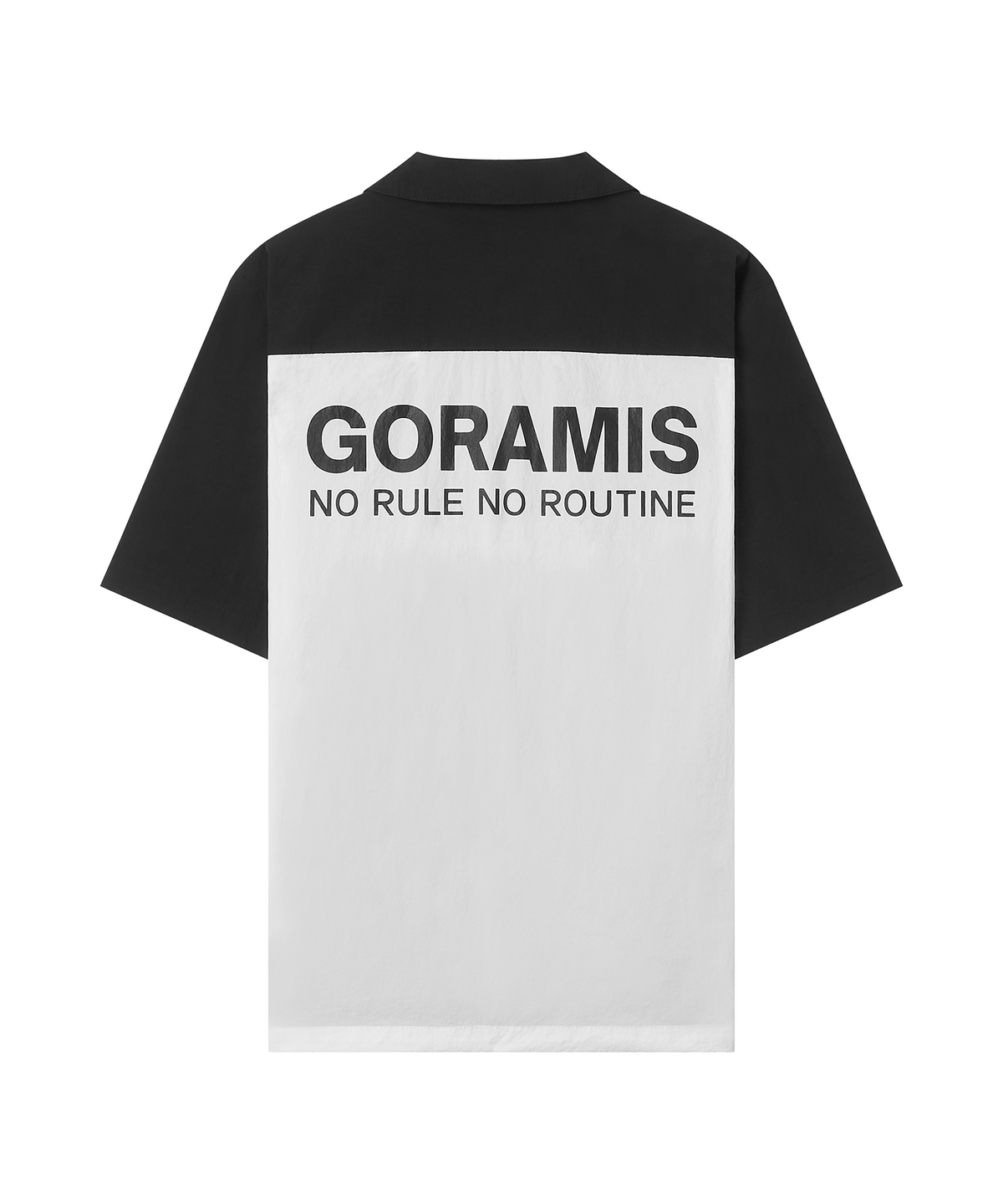 고라미스(GORAMIS) 스트라이프 져지 숏 페이퍼 셔츠 [WHITE]