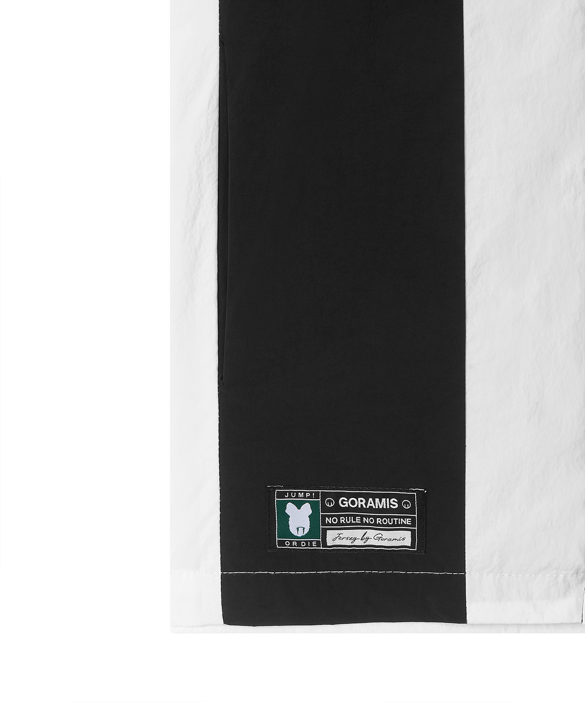고라미스(GORAMIS) 스트라이프 져지 숏 페이퍼 셔츠 [WHITE]