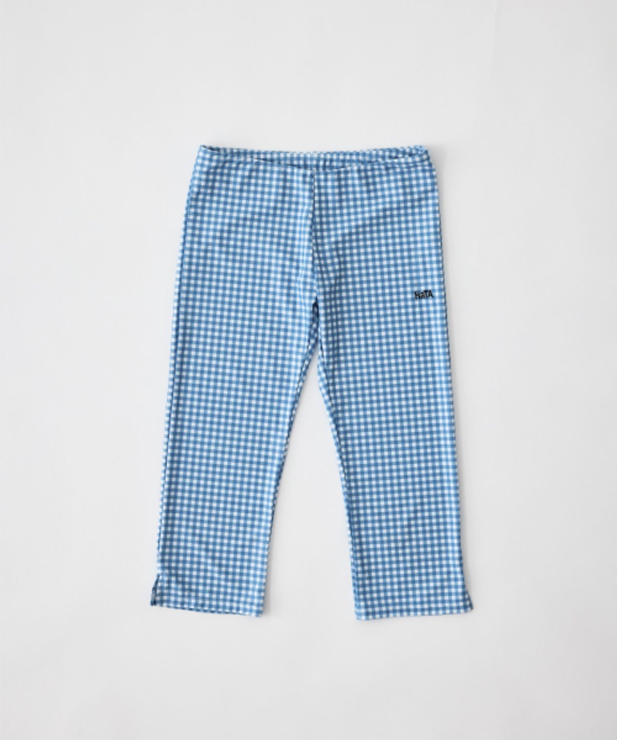 하타(HATA) Capri Swim Leggings_Blue Check
