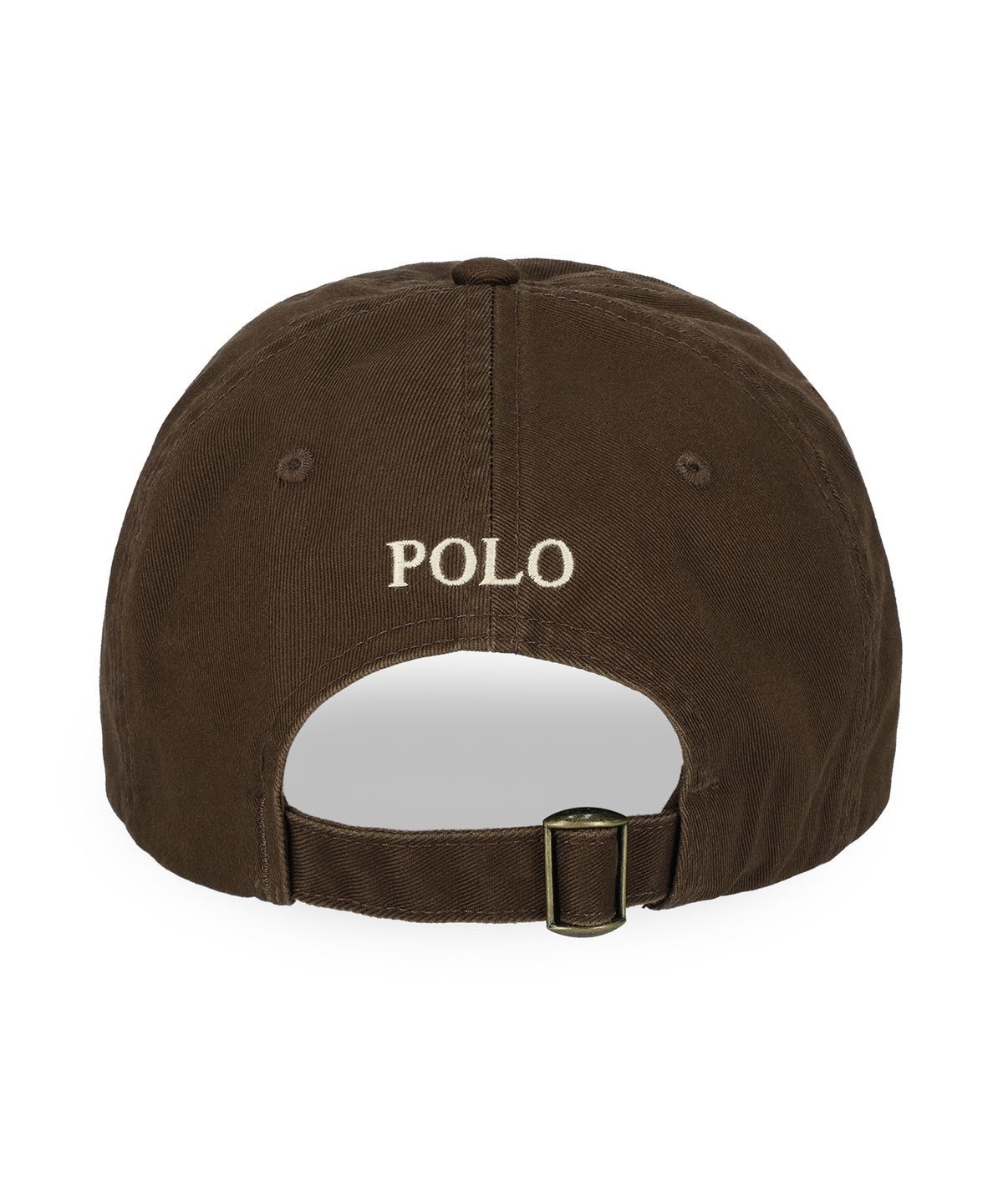 폴로 랄프 로렌(POLO RALPH LAUREN) 코튼 치노 베이스볼 캡-브라운