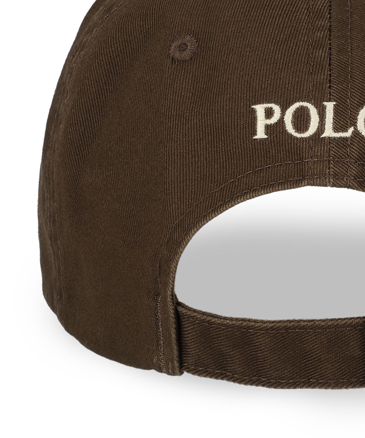 폴로 랄프 로렌(POLO RALPH LAUREN) 코튼 치노 베이스볼 캡-브라운