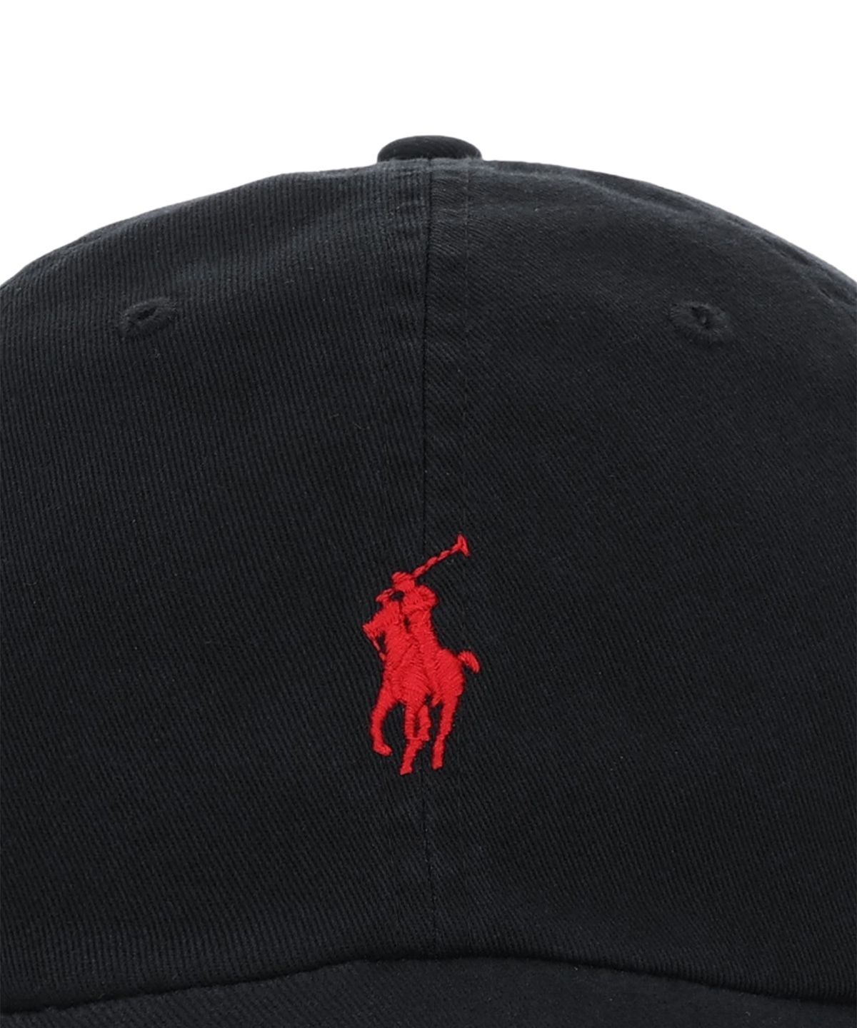 폴로 랄프 로렌(POLO RALPH LAUREN) 코튼 치노 베이스볼 캡-블랙