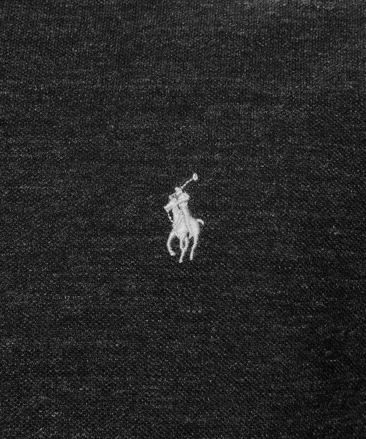 폴로 랄프 로렌(POLO RALPH LAUREN) 커스텀 슬림핏 메시 폴로 셔츠-블랙