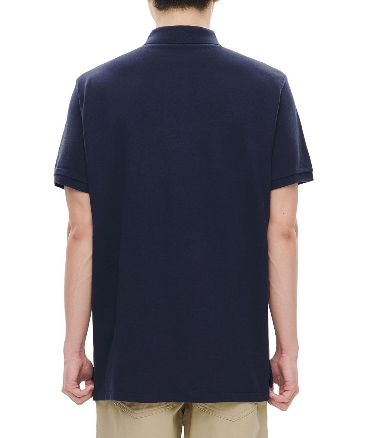 폴로 랄프 로렌(POLO RALPH LAUREN) 커스텀 슬림핏 메시 폴로 셔츠-블루