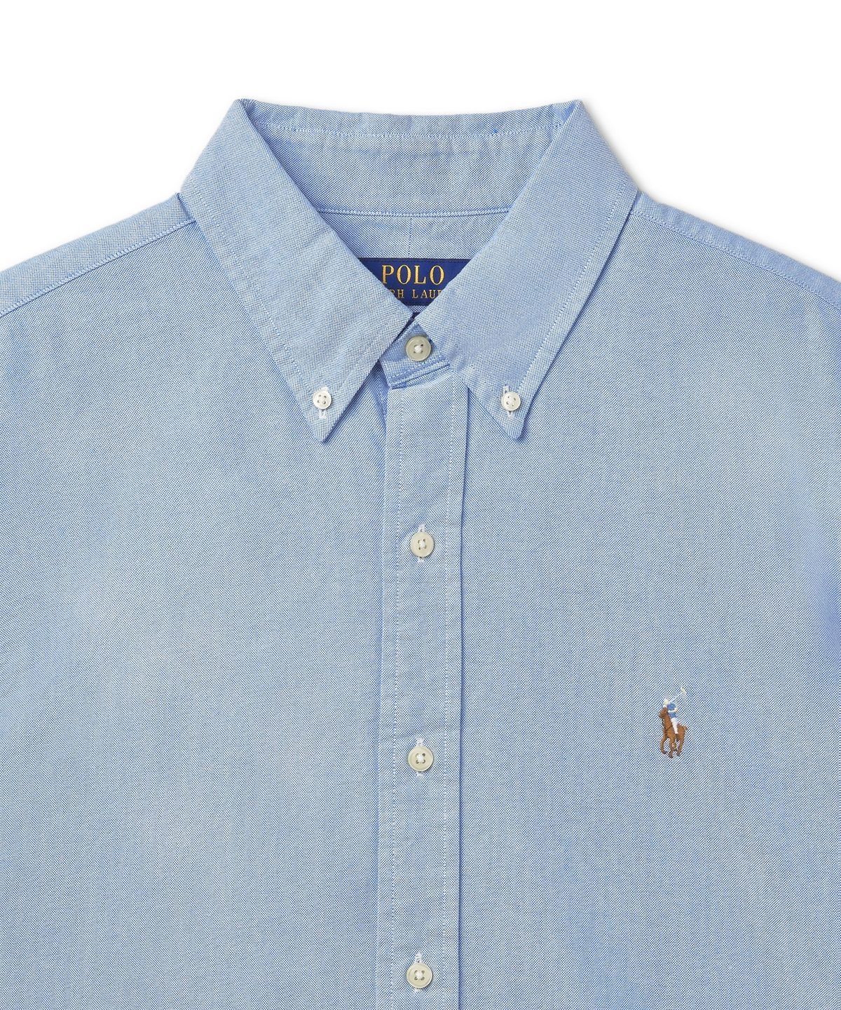 폴로 랄프 로렌(POLO RALPH LAUREN) 커스텀핏 옥스포드 셔츠-블루