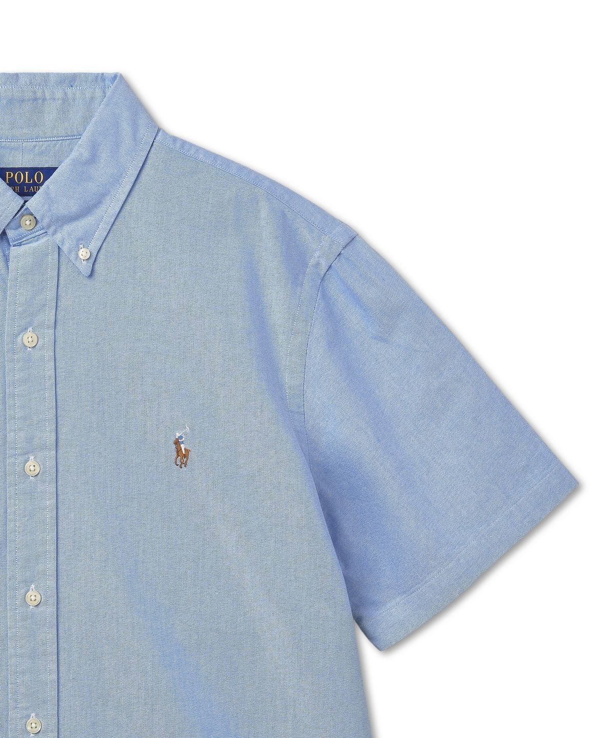 폴로 랄프 로렌(POLO RALPH LAUREN) 커스텀핏 옥스포드 셔츠-블루