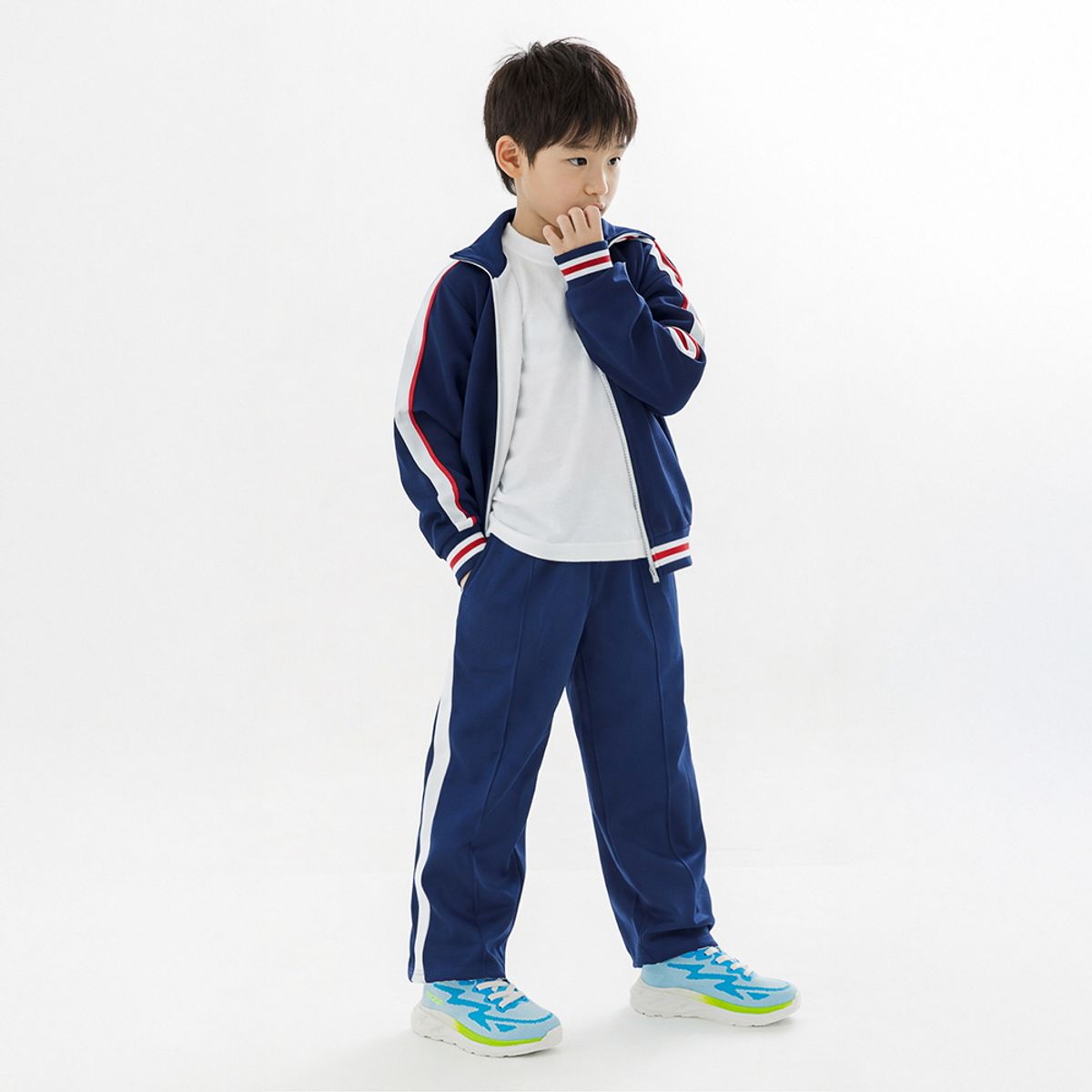 르까프 키즈(LECAF KIDS) 키즈 시로 런닝화 블루 LE6SK04BLU