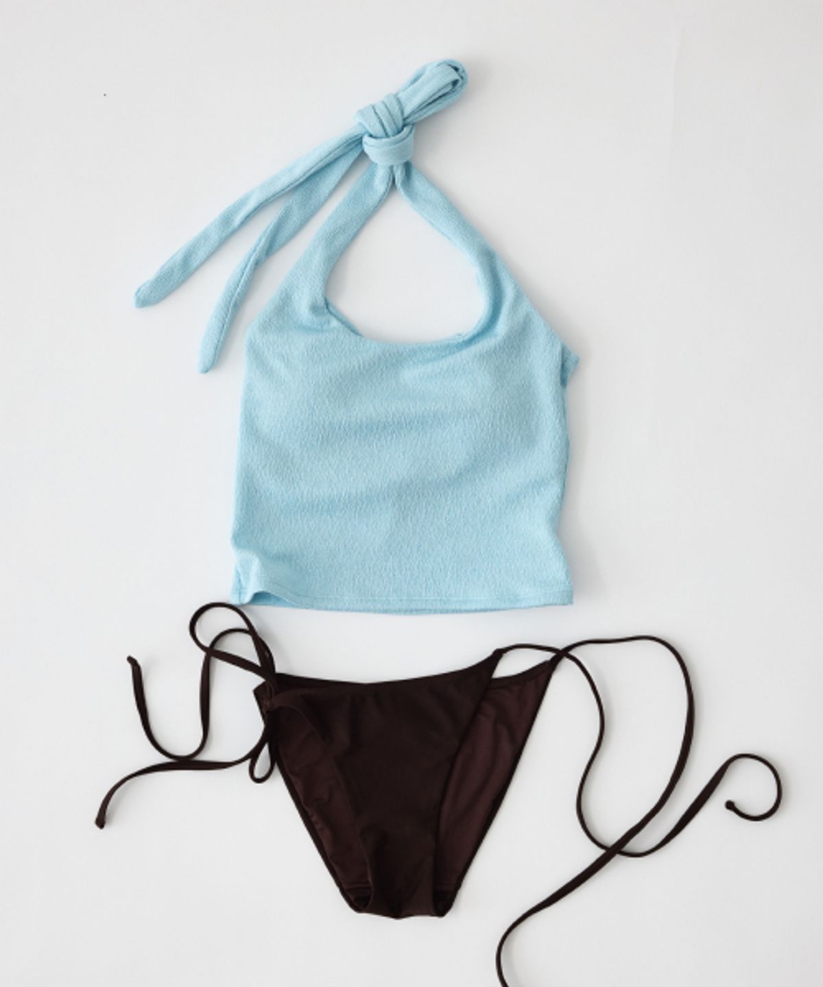 하타(HATA) Halter Neck Bikini Set_Sky Blue