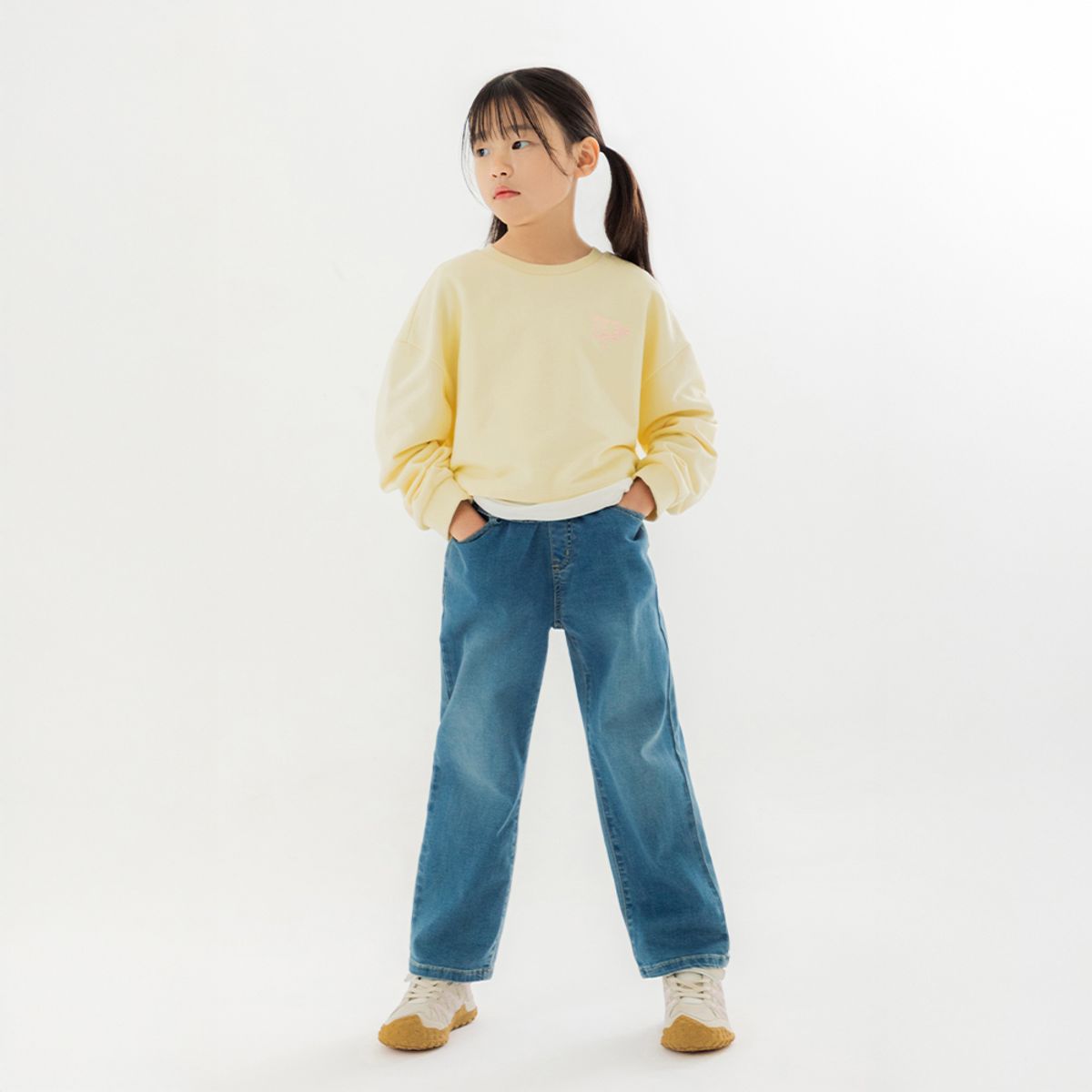 네파 키즈 악세서리(NEPAKIDS ACC) 플라이드 운동화 베이지 NE6SS48BEG