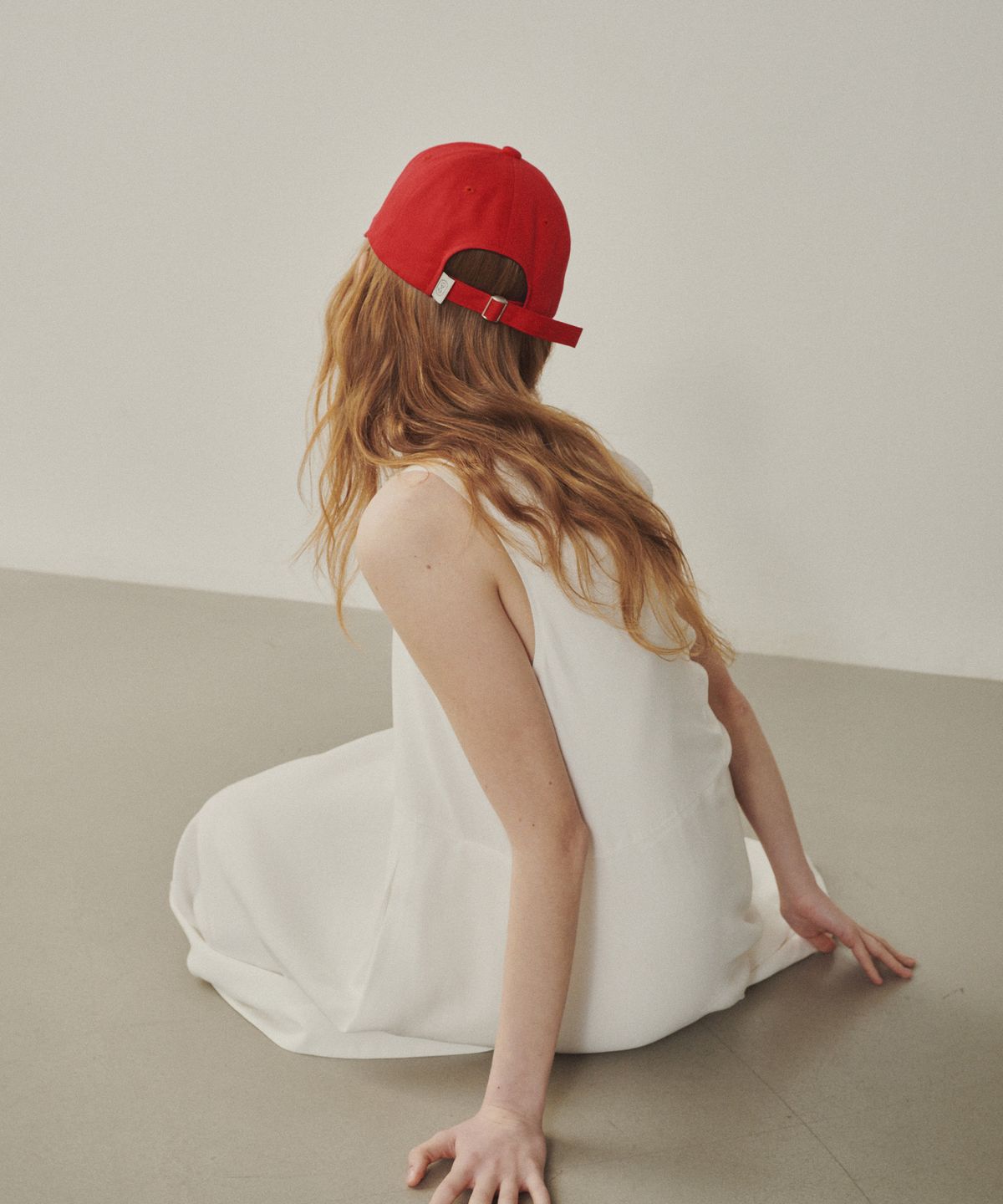 멜리앤로즈(MELLY&ROSE) 멜로즈 메시지 볼캡(315351)_RED