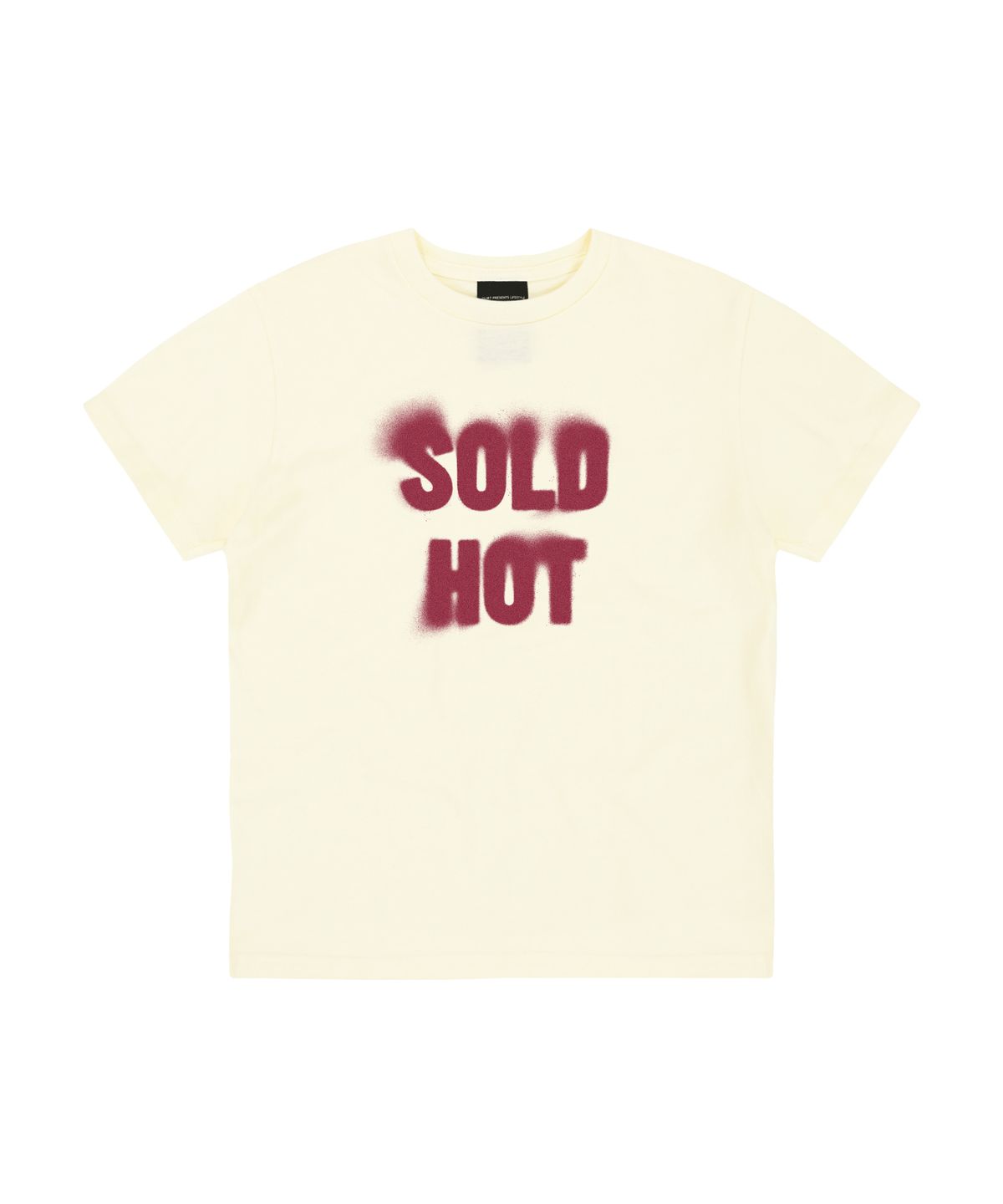 더트(DURT) SOLD HOT CROP TEE (CREAM)