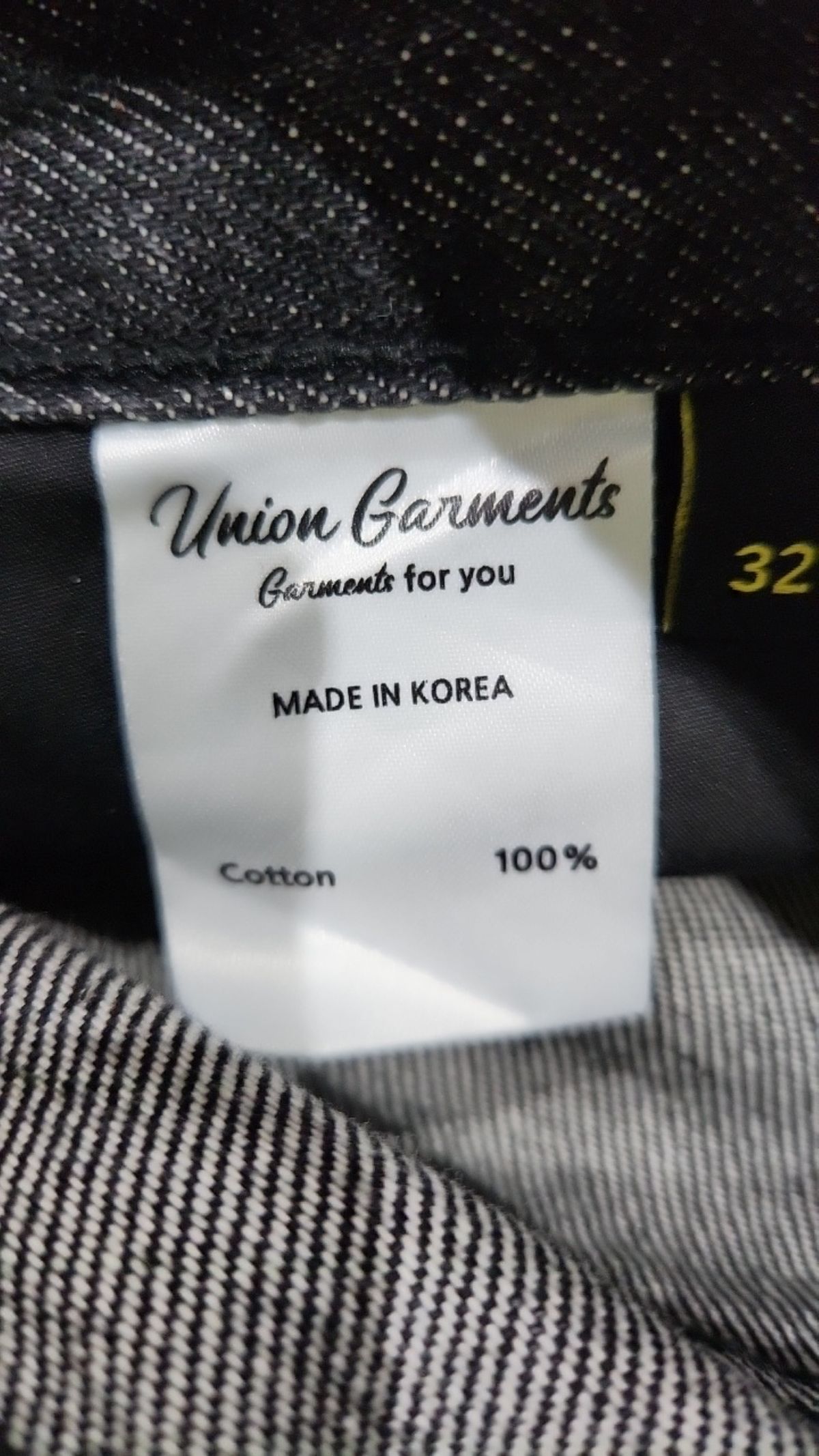 유니온가먼츠(UNION GARMENTS) 청/데님 팬츠 32