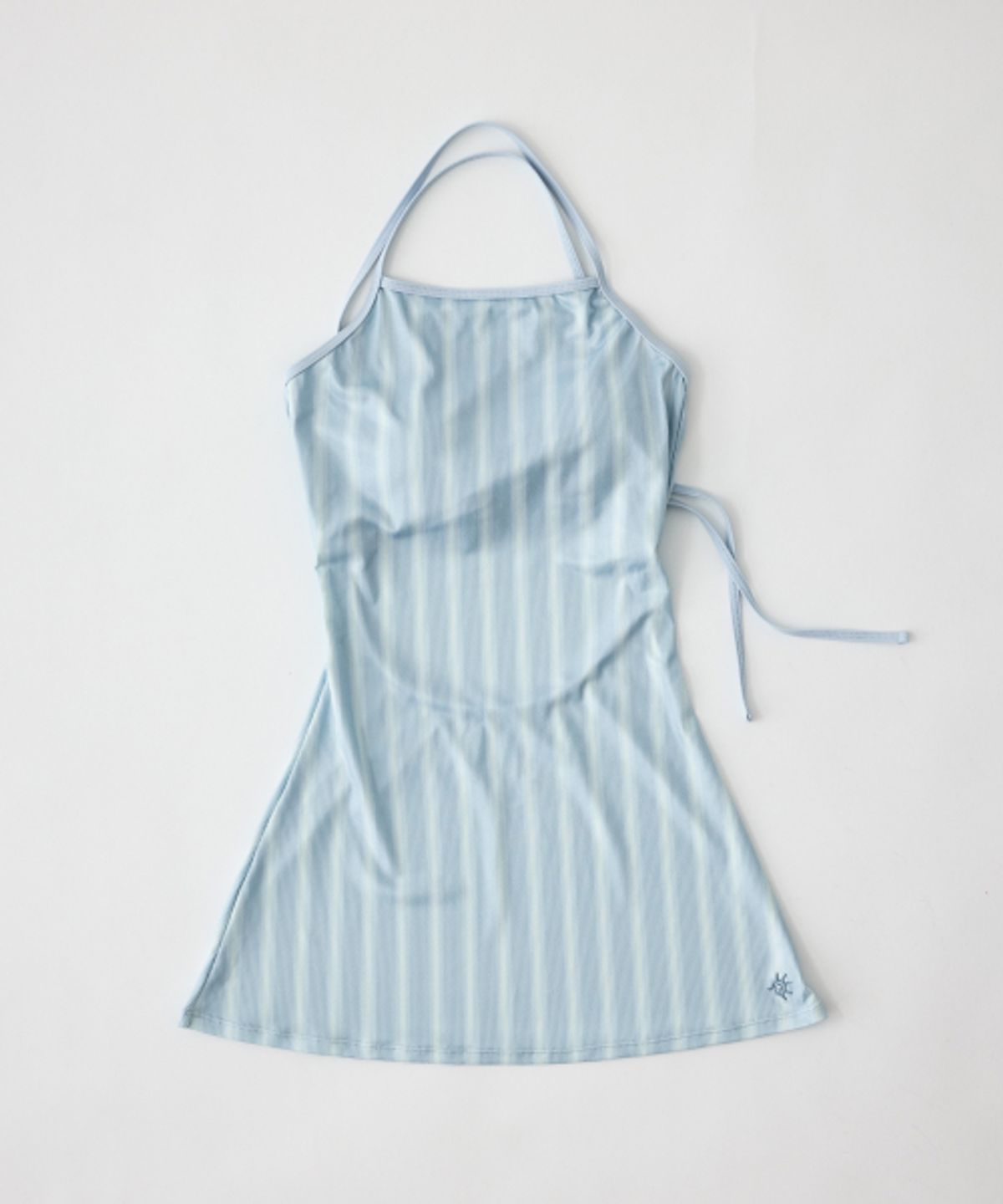 하타(HATA) Skirt Monokini_Sky Blue Stripe