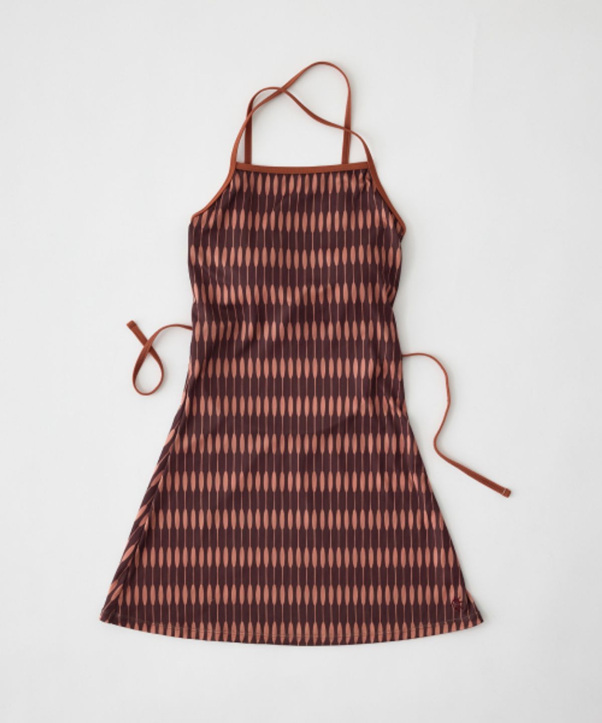하타(HATA) Skirt Monokini_Spicy Orange Stripe