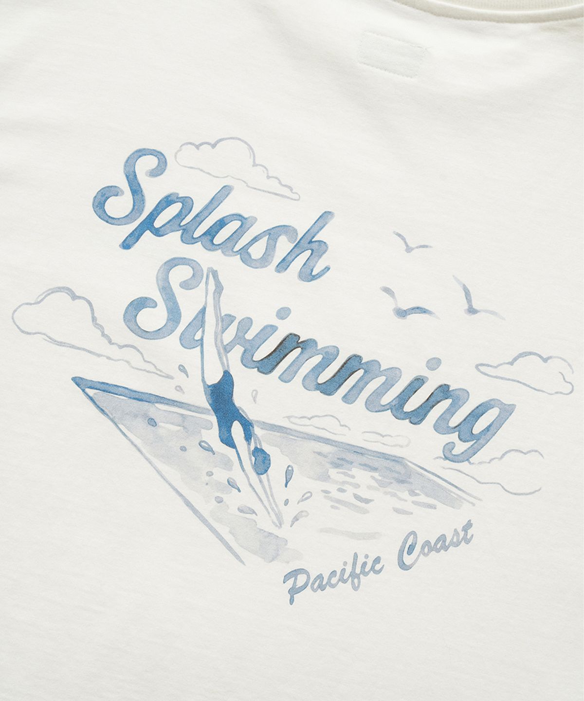 더바넷(THEBARNNET) Drawing Series T-Shirt_Splash White