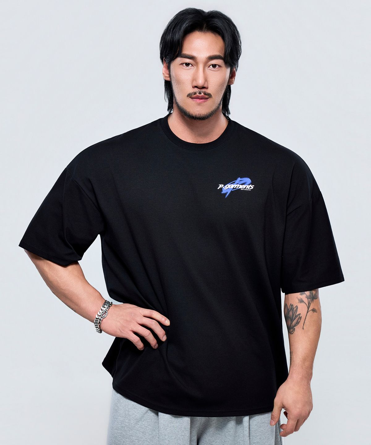 피지컬가먼츠(PHYSICAL GARMENTS) P2648 오르빗 블러 자이언트 반팔 [4COLOR]