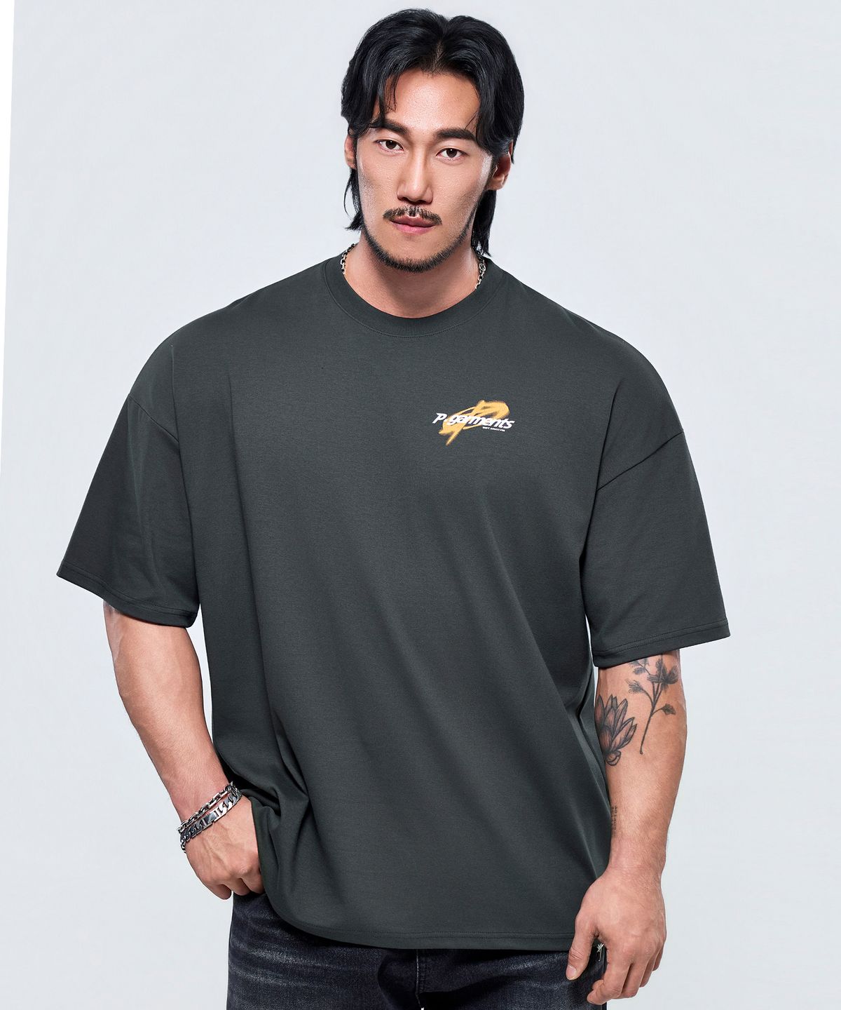 피지컬가먼츠(PHYSICAL GARMENTS) P2648 오르빗 블러 자이언트 반팔 [4COLOR]