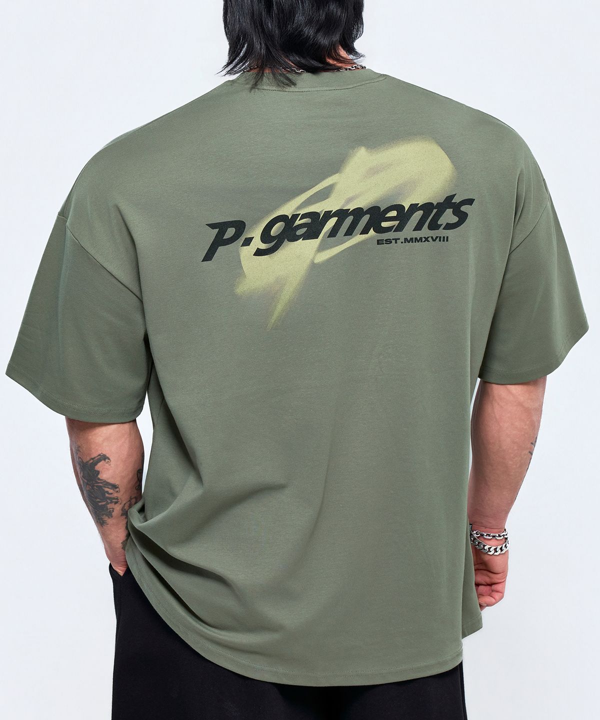 피지컬가먼츠(PHYSICAL GARMENTS) P2648 오르빗 블러 자이언트 반팔 [4COLOR]