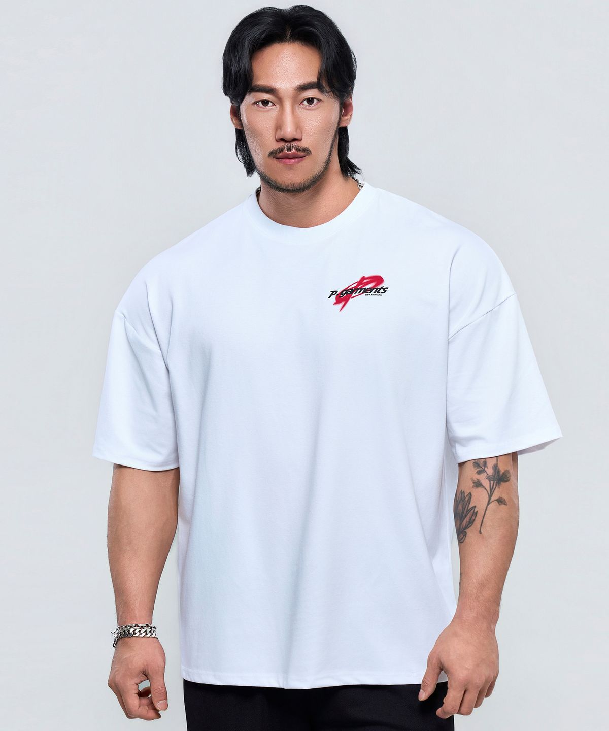피지컬가먼츠(PHYSICAL GARMENTS) P2648 오르빗 블러 자이언트 반팔 [4COLOR]
