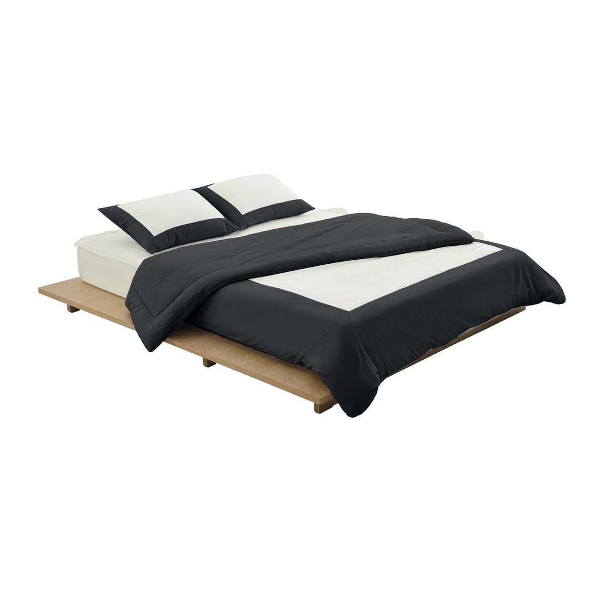 고유(KOYU) 사이 컴포터 베딩 세트 블랙 크림