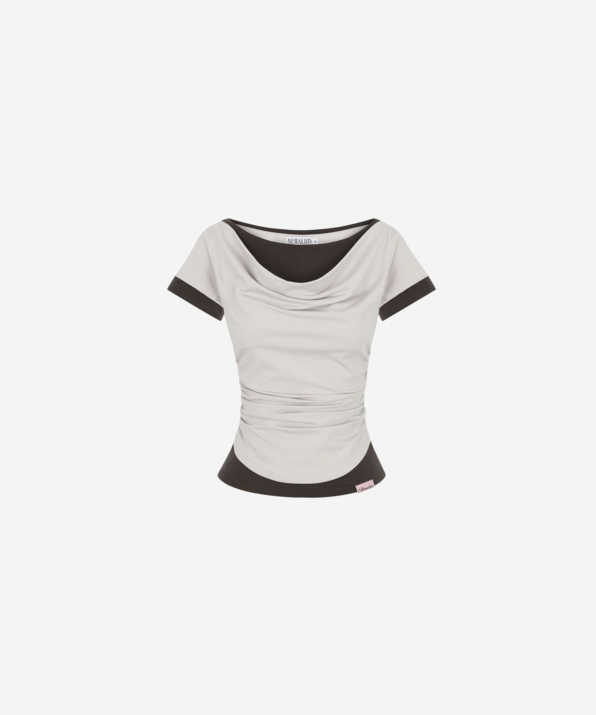 뉴얼린(NEWALRIN) Tori Draping Layered Short Sleeve Top(6colors)