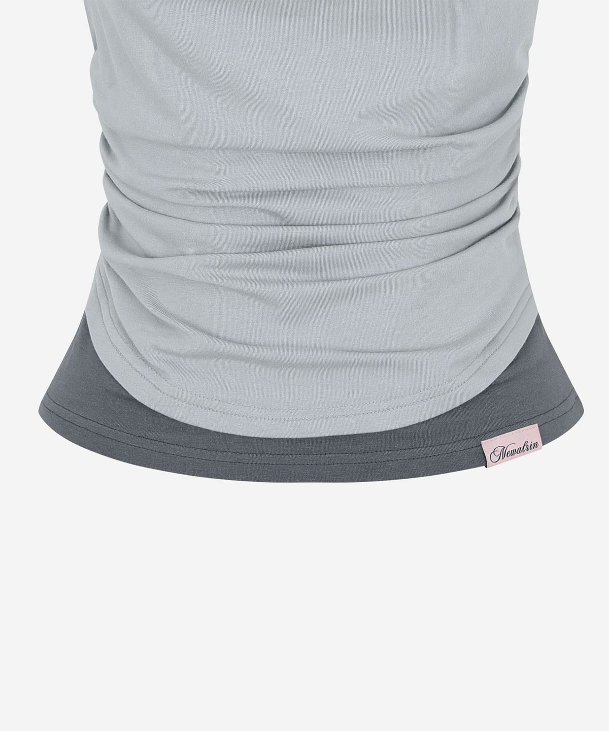 뉴얼린(NEWALRIN) Tori Draping Layered Short Sleeve Top(6colors)