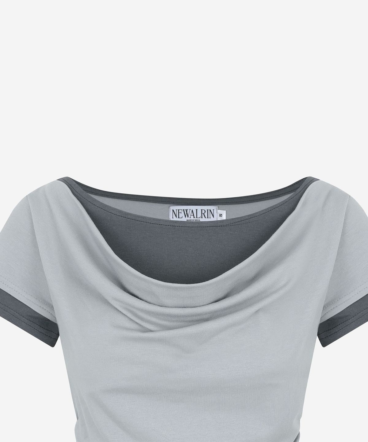 뉴얼린(NEWALRIN) Tori Draping Layered Short Sleeve Top(6colors)