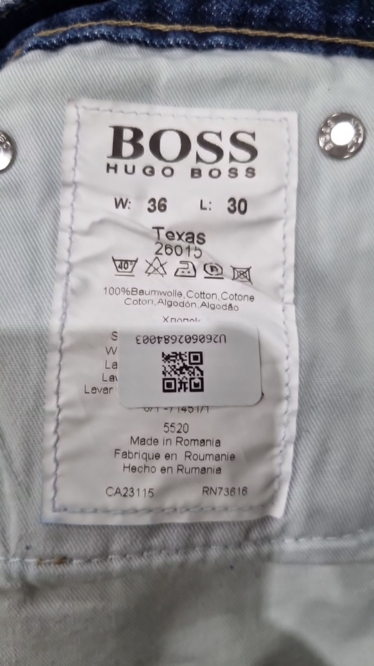 휴고 보스(HUGO BOSS) 청/데님 팬츠 36