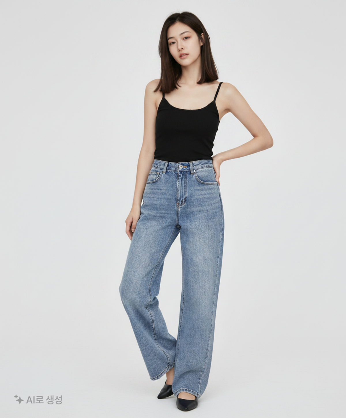 이사칠(24/7) 청/데님 팬츠 S