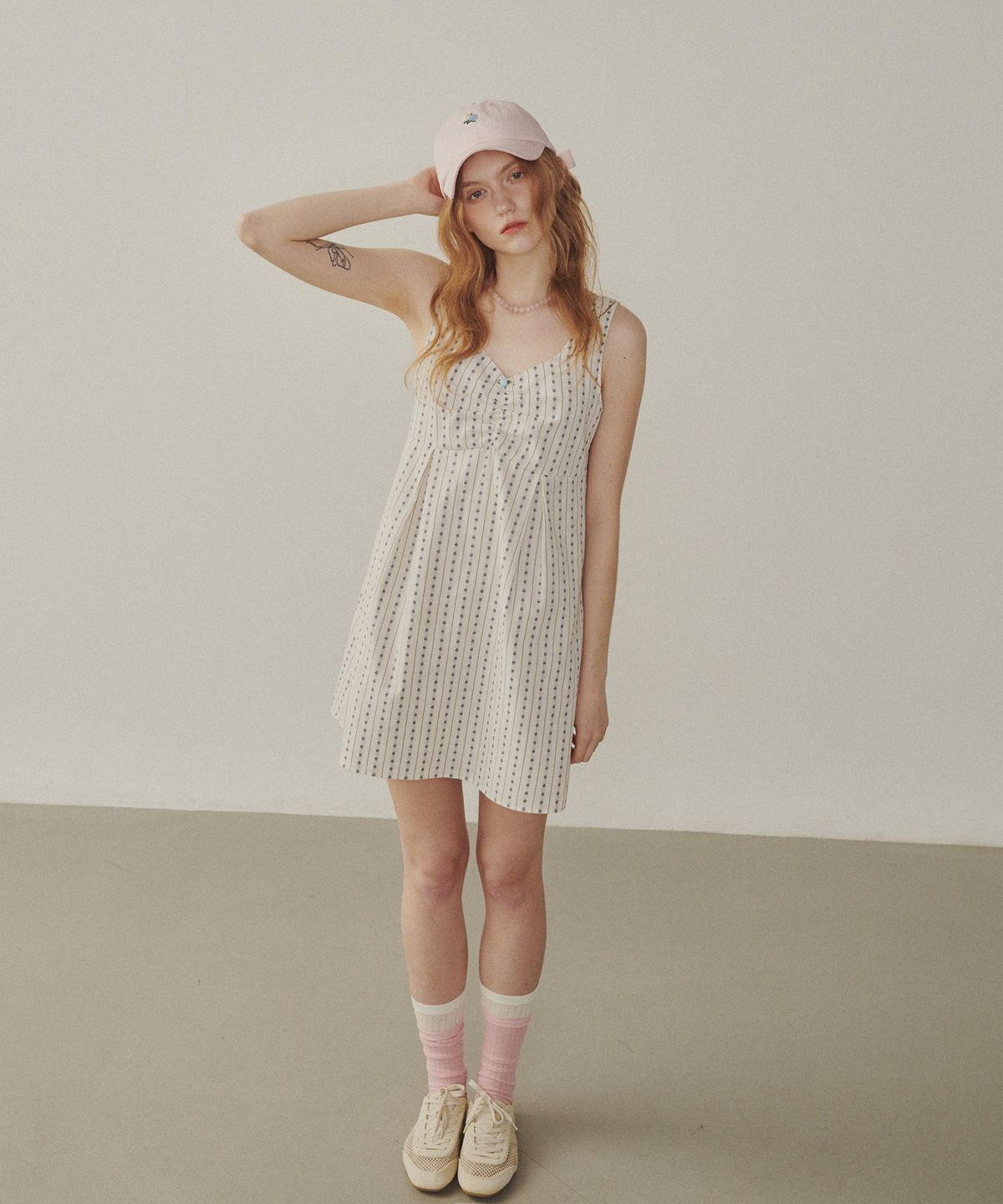 멜리앤로즈(MELLY&ROSE) Rose 리본 볼캡(315353)_PINK