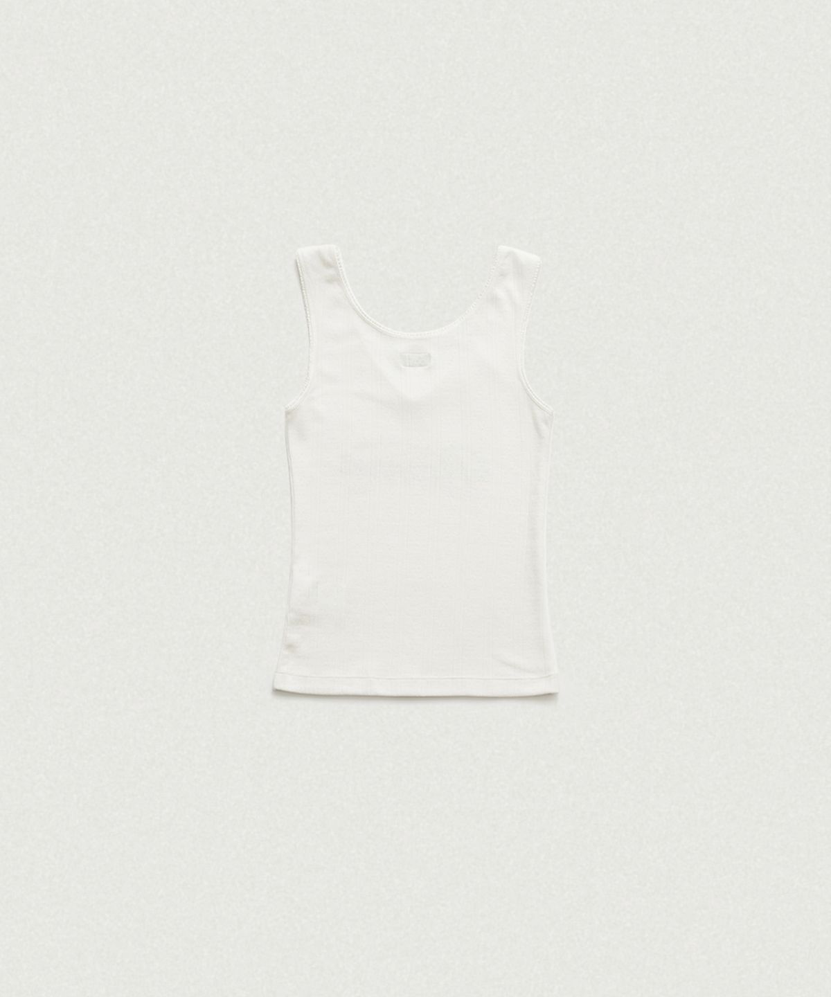 더바넷(THEBARNNET) Lois Ribbed Logo Tank Top_White