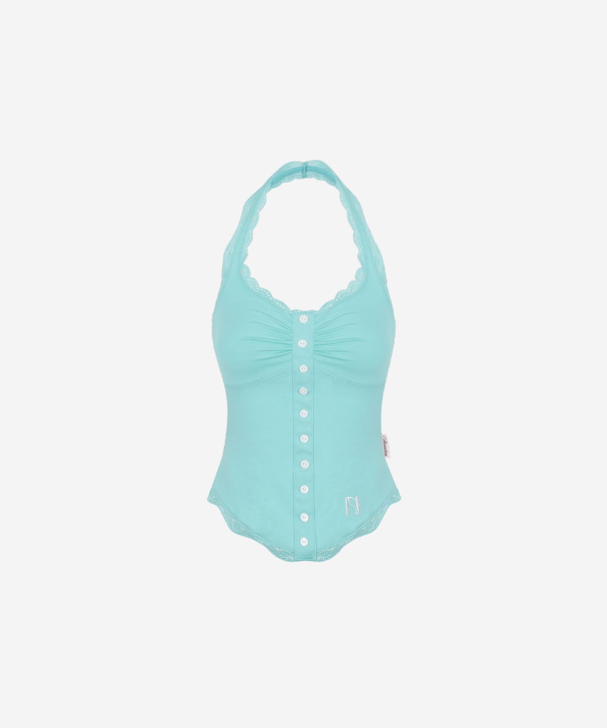 뉴얼린(NEWALRIN) Candy Lace Button Sleeveless Top(4Colors)