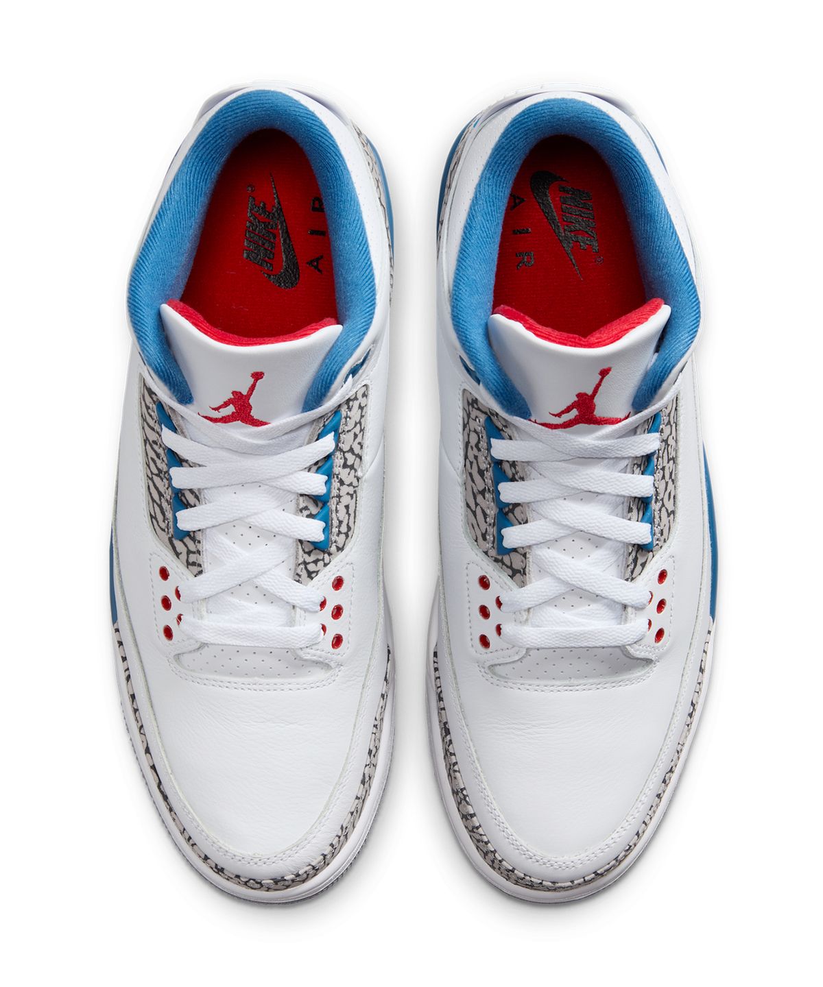 나이키(NIKE) 에어 조던 3 레트로 트루 블루 M - 화이트:트루 블루:파이어 레드 / IF4396-104