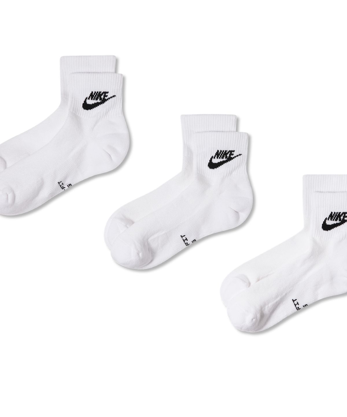 나이키(NIKE) 에브리데이 엘리베이티드 앵클 삭스(3켤레) - 멀티컬러 / IH8523-901