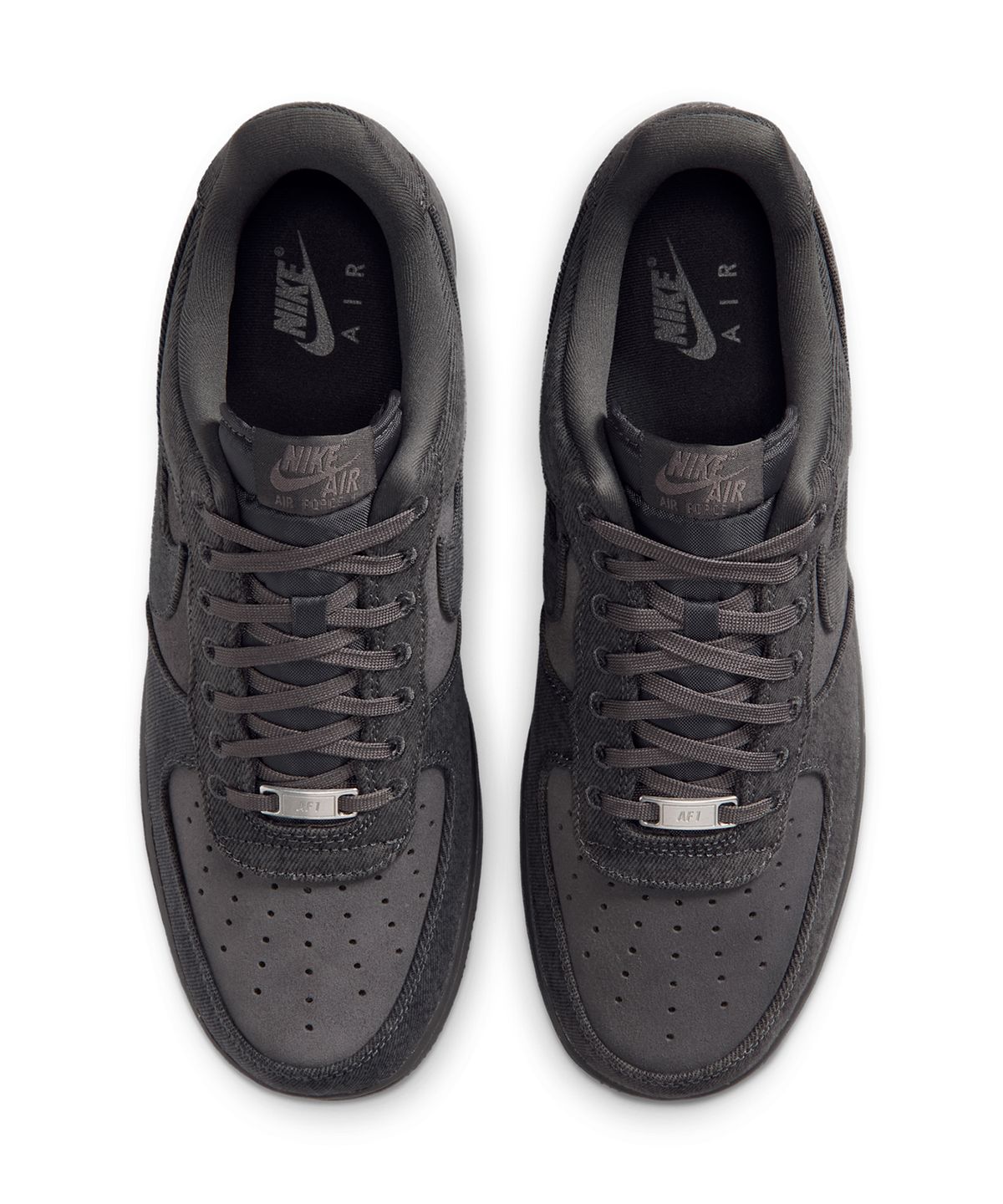 나이키(NIKE) 에어 포스 1 07 LV8 데님 M - 앤트러사이트:미디엄 애쉬:메탈릭 실버:앤트러사이트 / IR0951-003