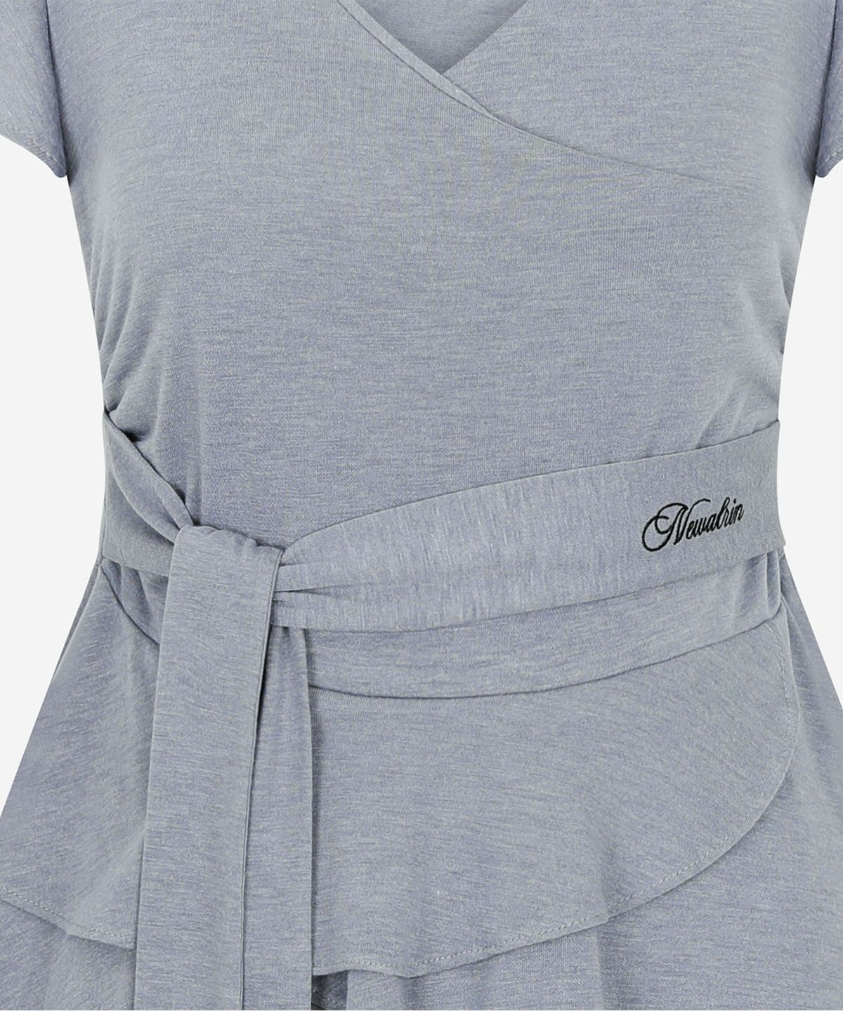 뉴얼린(NEWALRIN) Swan Draping Shawl Blouse (3Colors)