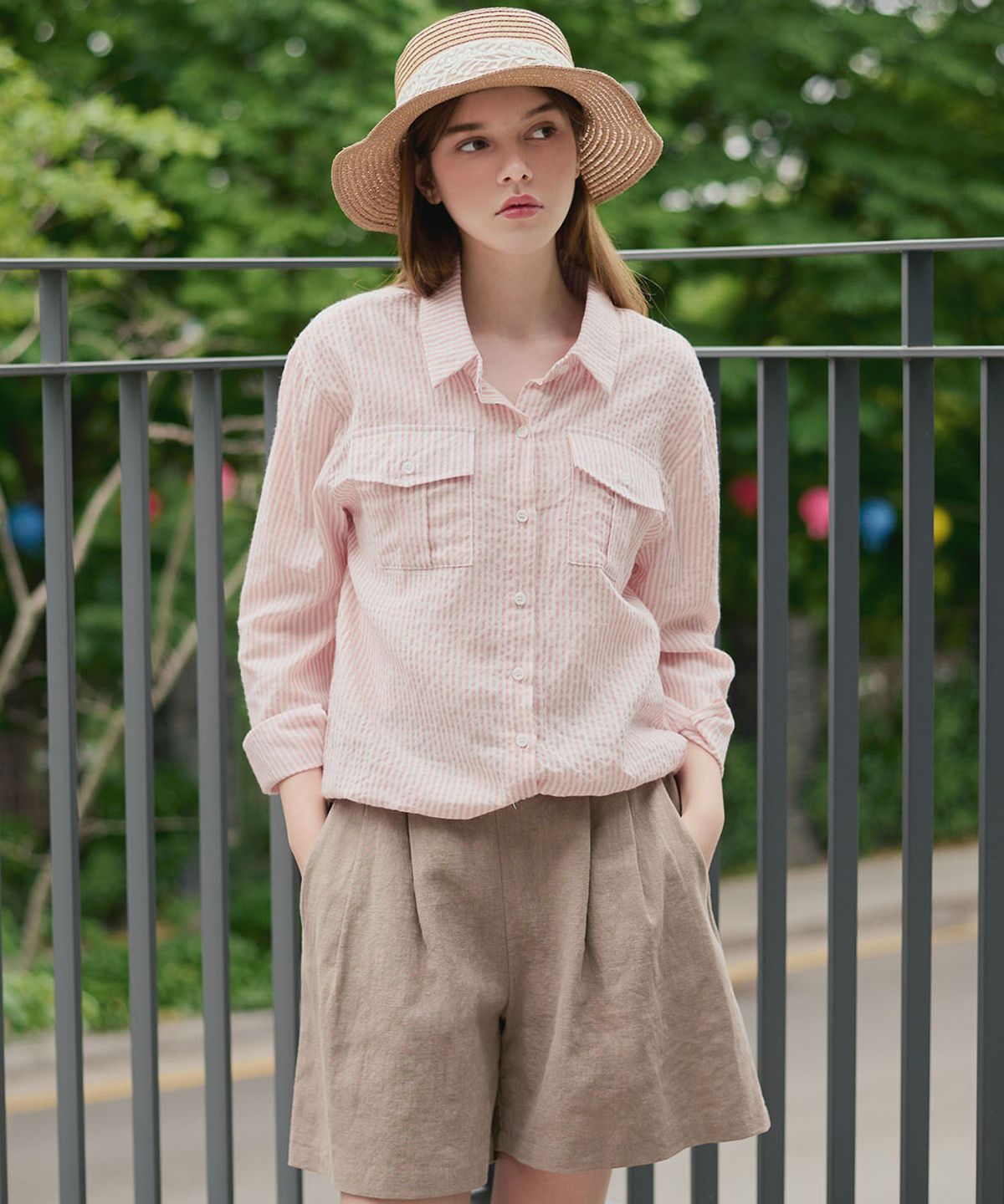 루시다(LUSIDA) 루브 클래식 스트라이프 셔츠_2 Colors