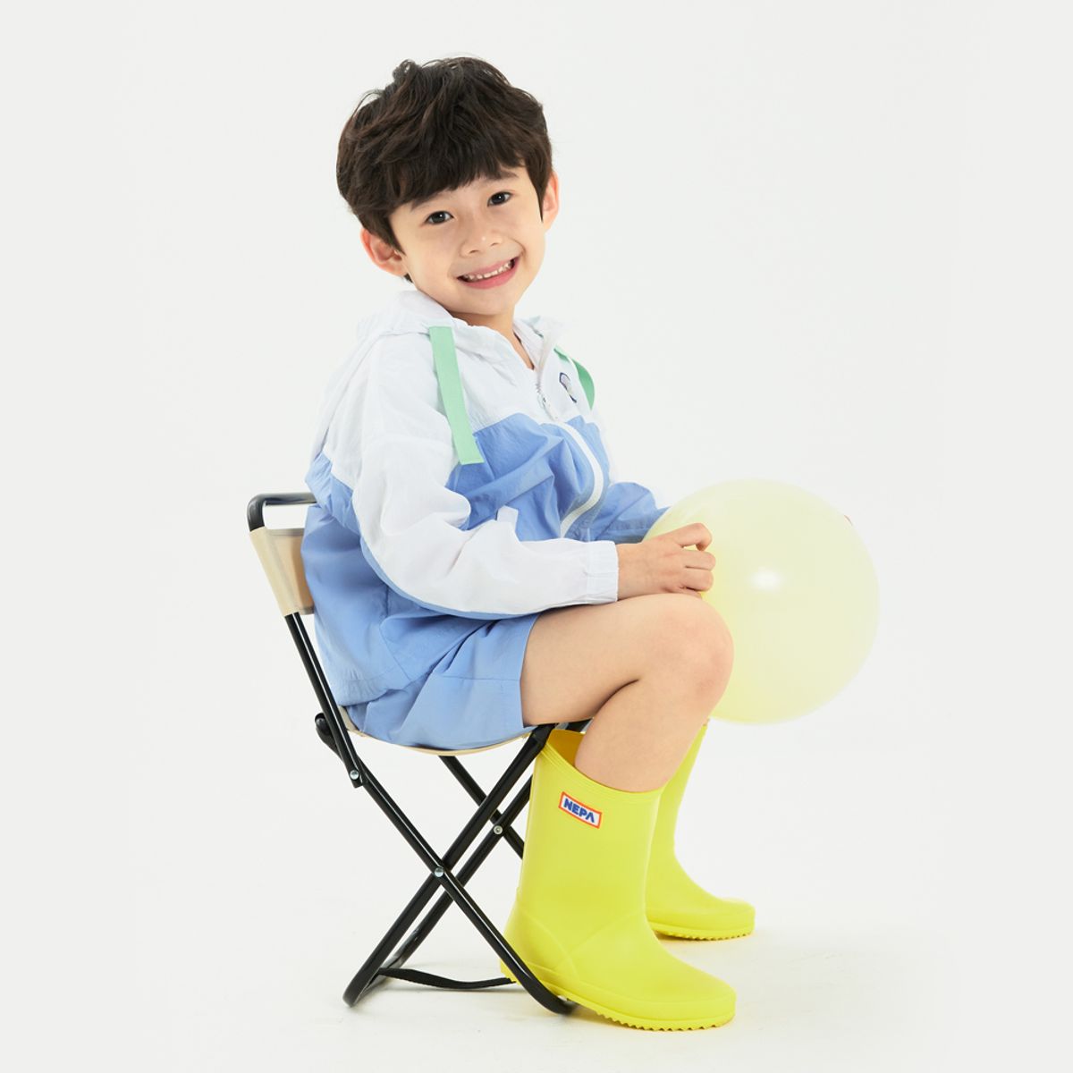 네파 키즈 악세서리(NEPAKIDS ACC) 스퀘어 사이드 레인부츠 옐로우 KJGEC03S-YEL