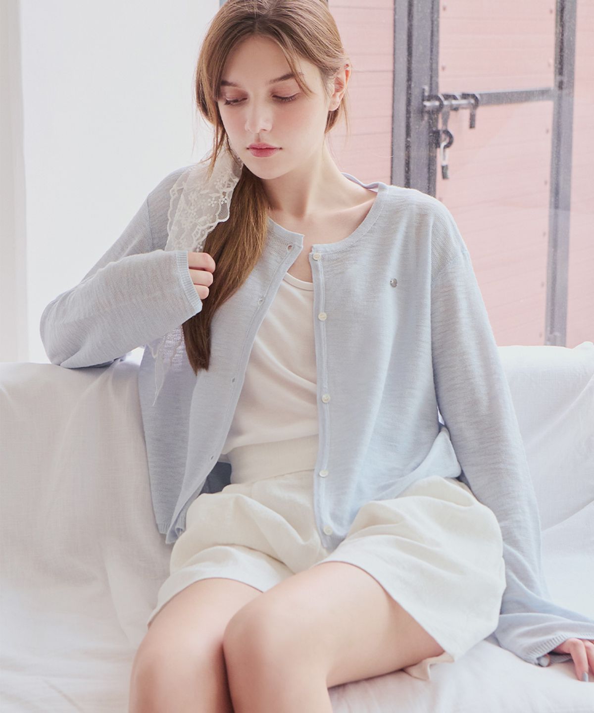 루시다(LUSIDA) 린드 슬라브 썸머 가디건_4 Colors