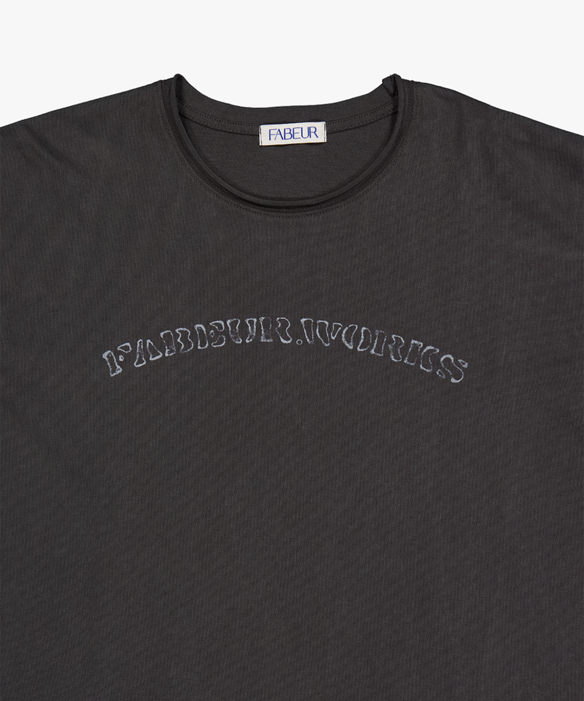 파버(FABEUR) VINTAGE GRAPHIC T-SHIRT (CHARCOAL)